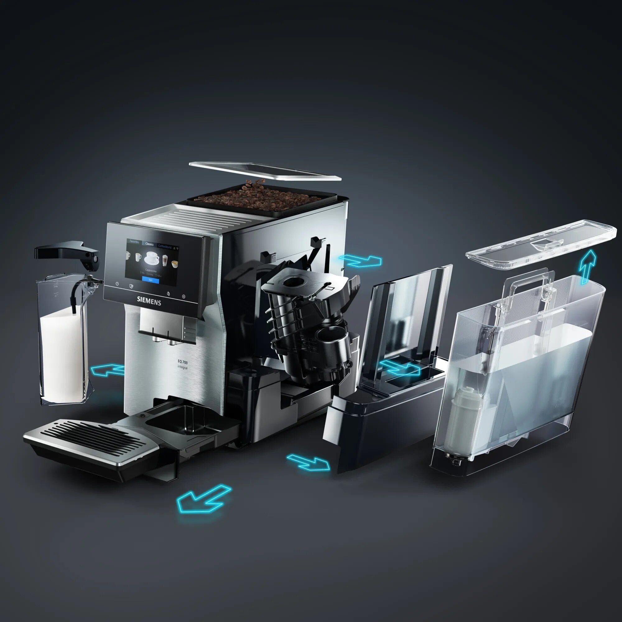 Aparat de cafea Espresso Siemens TQ707R03 / 19 bar / Espresso photo 4