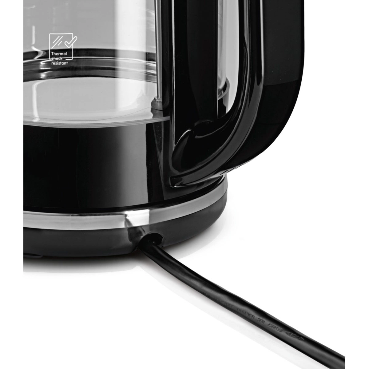 Чайник электрический Bosch TWK70B03, 1.7 л, 2400 Вт, Черный