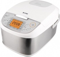 Мультиварка Vitek VT4203, 1050 Вт, 11 программ, Серебристый с белым thumbnav 1