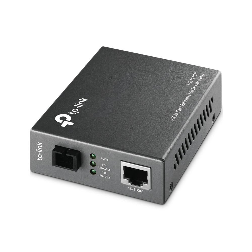 TP-LINK MC111CS, 10/100M RJ45 to 100M single-mode SC fiber Converter photo 1