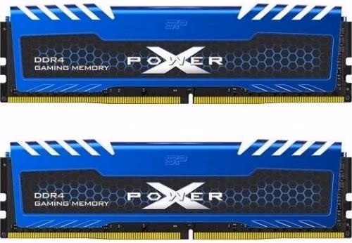 16GB (Kit of 2*8GB) DDR4-3200 Silicon Power XPOWER Turbine DDR4 Gaming UDIMM, PC25600, CL16, 1Gx8, 1.35V, Intel® XMP, Blue Aluminium Heatsink