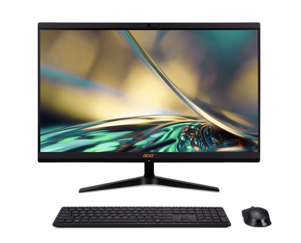 All-in-One PC - 23.8" ACER Aspire C24-1700 FHD IPS, Intel® Core® i3-1215U, 1x8GB DDR4 RAM, 256G M.2 PCIe SSD, Intel® Iris Xe Graphics, NO ODD, CR, HD cam, WiFi6 AX201+BT 5.0, LAN, 65W PSU, USB KB/MS, Endless OS, Iron Gray. 