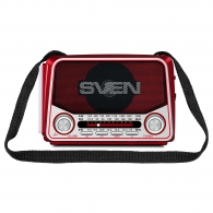 Boxa portabila SVEN SRP-150, Red / 3W / Bluetooth / FM/AM/SW Radio / USB / microSD thumbnav 2