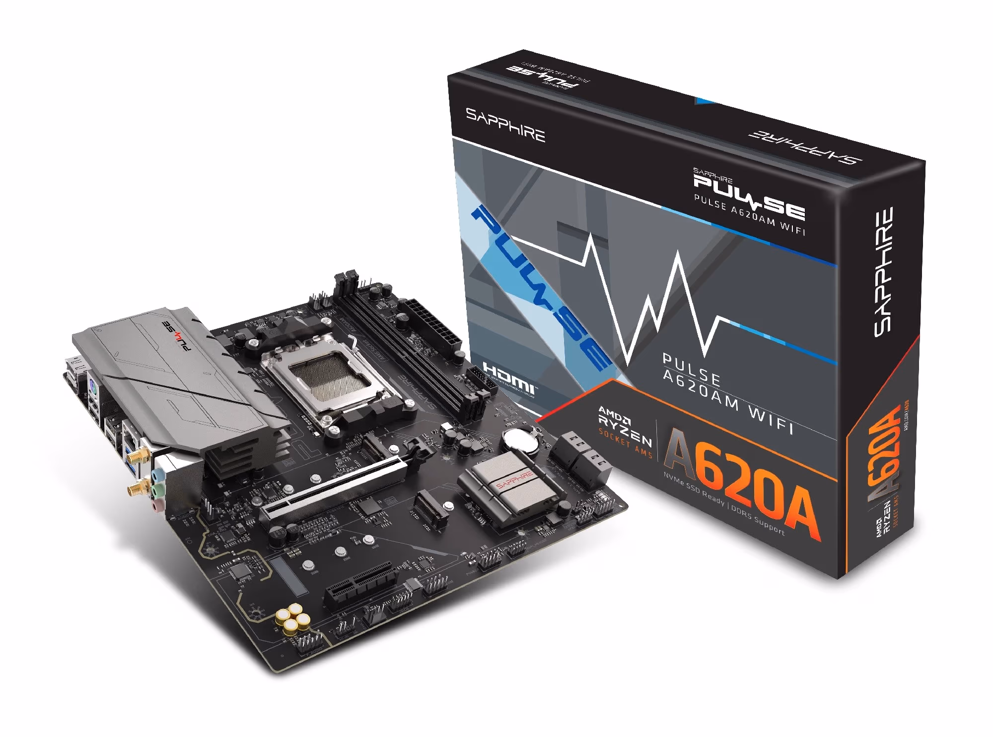 Материнская плата SAPPHIRE PULSE A620AM/ AM5 / A620 / DDR5 / mATX