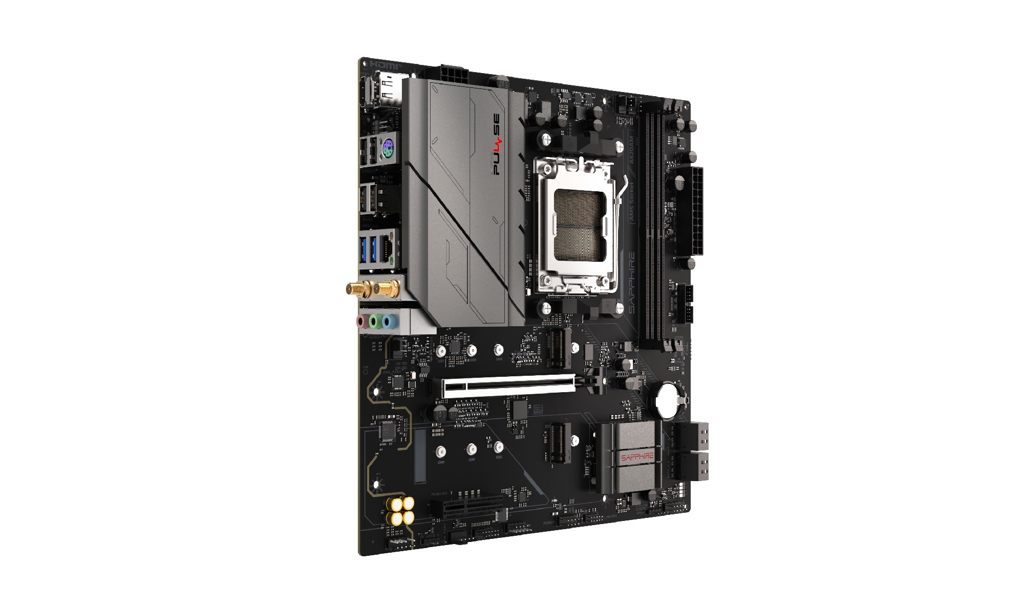 Материнская плата SAPPHIRE PULSE A620AM/ AM5 / A620 / DDR5 / mATX photo 3
