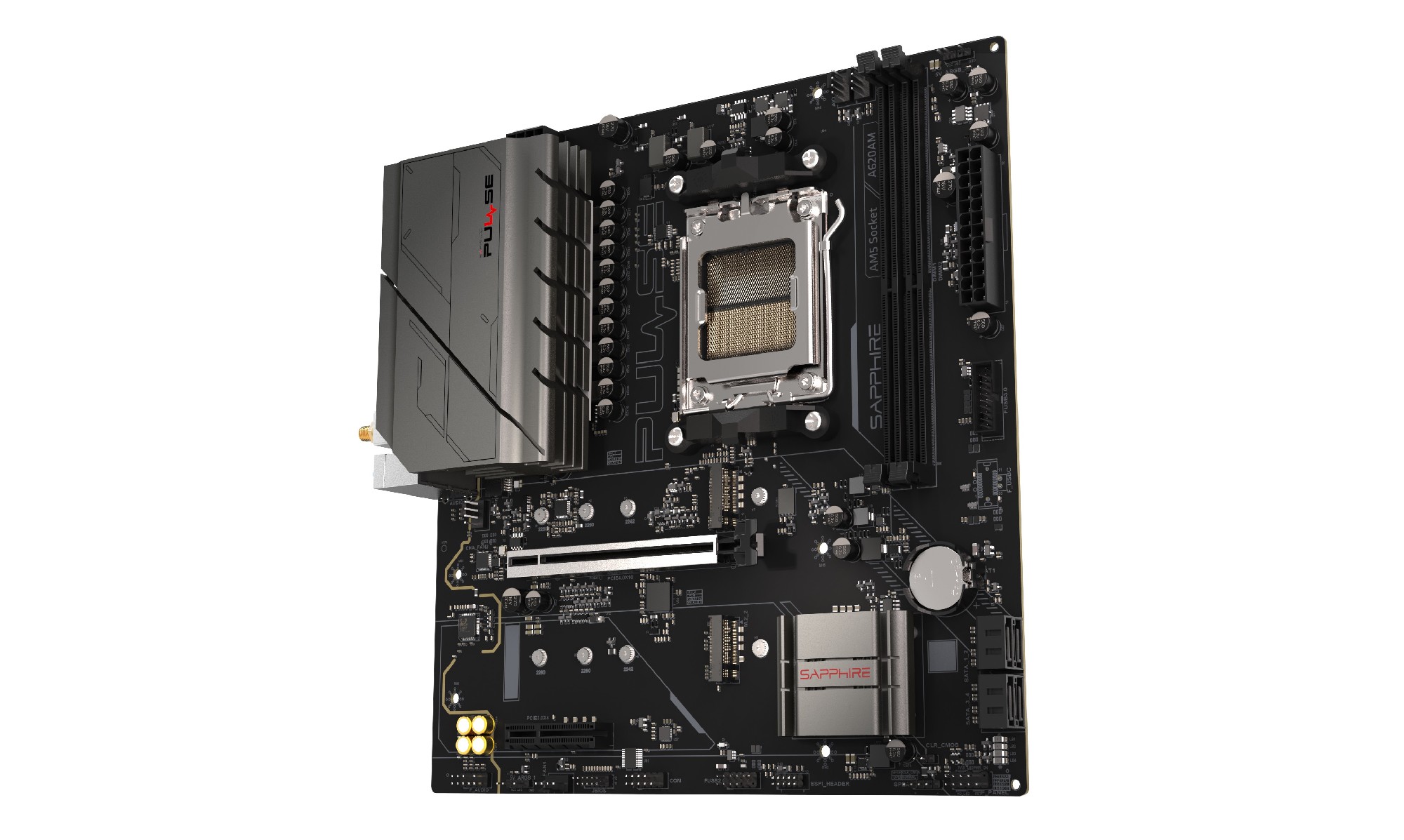 Материнская плата SAPPHIRE PULSE A620AM/ AM5 / A620 / DDR5 / mATX photo 4