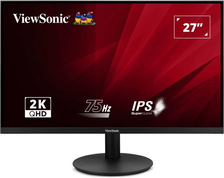 27.0” Monitor VIEWSONIC VA2708-2K-HD-2/ QHD/ 75Hz/ 1ms/ Black photo 1 27.0” Monitor VIEWSONIC VA2708-2K-HD-2/ QHD/ 75Hz/ 1ms/ Black photo 1