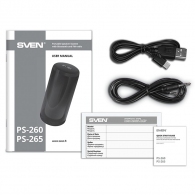 Boxe portabile Bluetooth SVEN PS-260 / 10W RMS / TWS / RGB 12 lighting modes with Night Light / FM tuner / USB & microSD / Black thumbnav 9