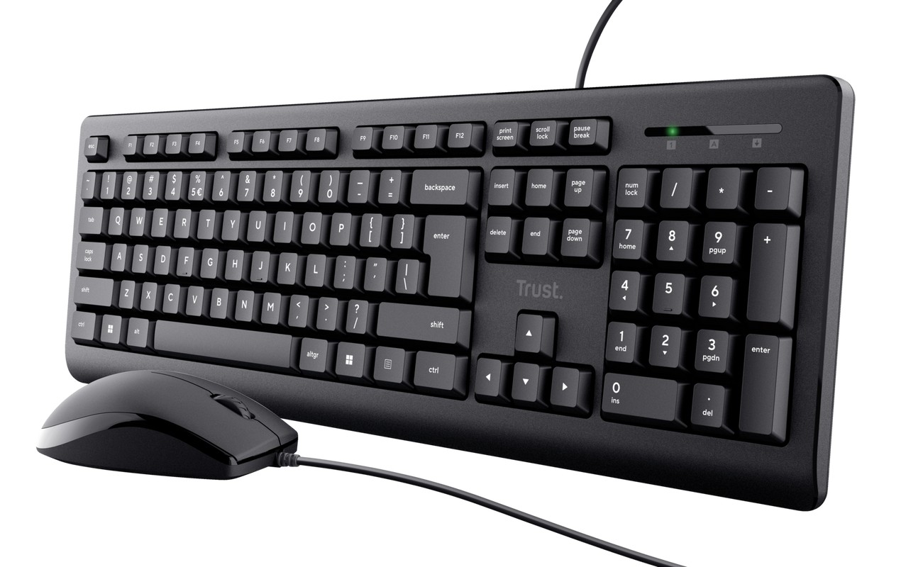 Tastatura cu mouse Trust Primo, USB, Black photo 2
