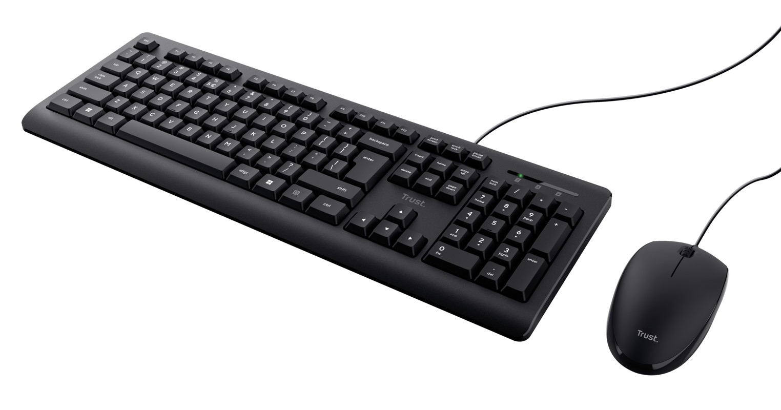 Tastatura cu mouse Trust Primo, USB, Black photo 3