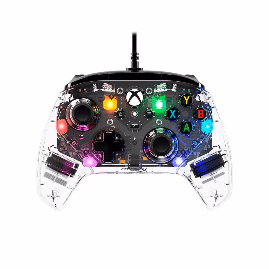Геймпад HyperX Clutch Gladiate RGB [7D6H2AA],  for Xbox Series S/X / PC, Transparent 