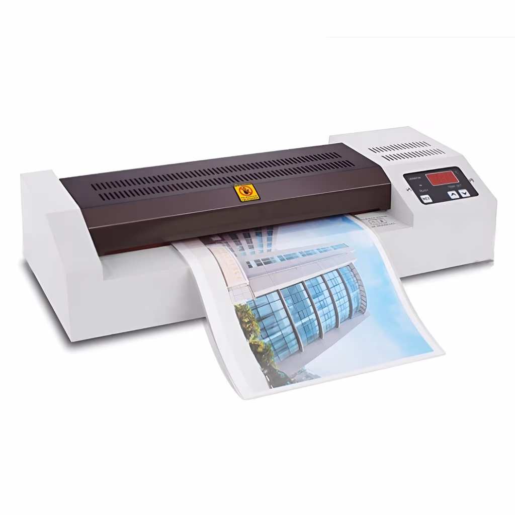 Qsmile LM320 A3, Rollers: 2(hot shoe), Reverse, Input width: 320 mm,Speed: 60 cm/min, Min Film thickness: 50(2*25) microns, Max. film thickness: 250(2*125) microns, Min Film size: Credit card size (54*86 mm), Max. Paper size: A3, Max. lam. thickness: 1 mm 
