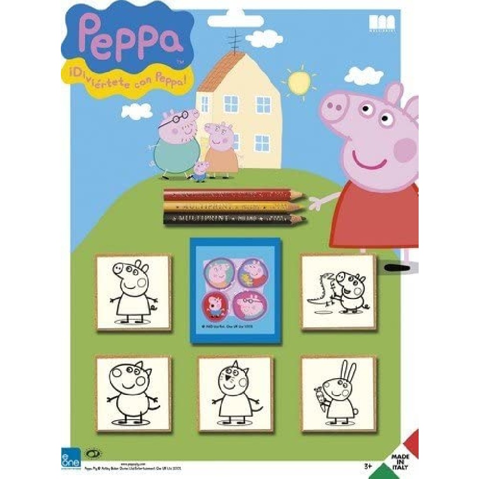 Multiprint 5875 Набор из 5 штампов - Свинка Пеппа photo 1