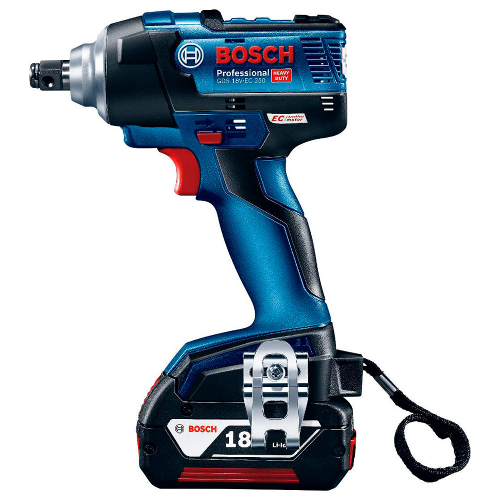 Аккумуляторный ударный гайковерт Bosch GDS 18V-EC 250 2x5.0Ah, 06019D8104 photo 1