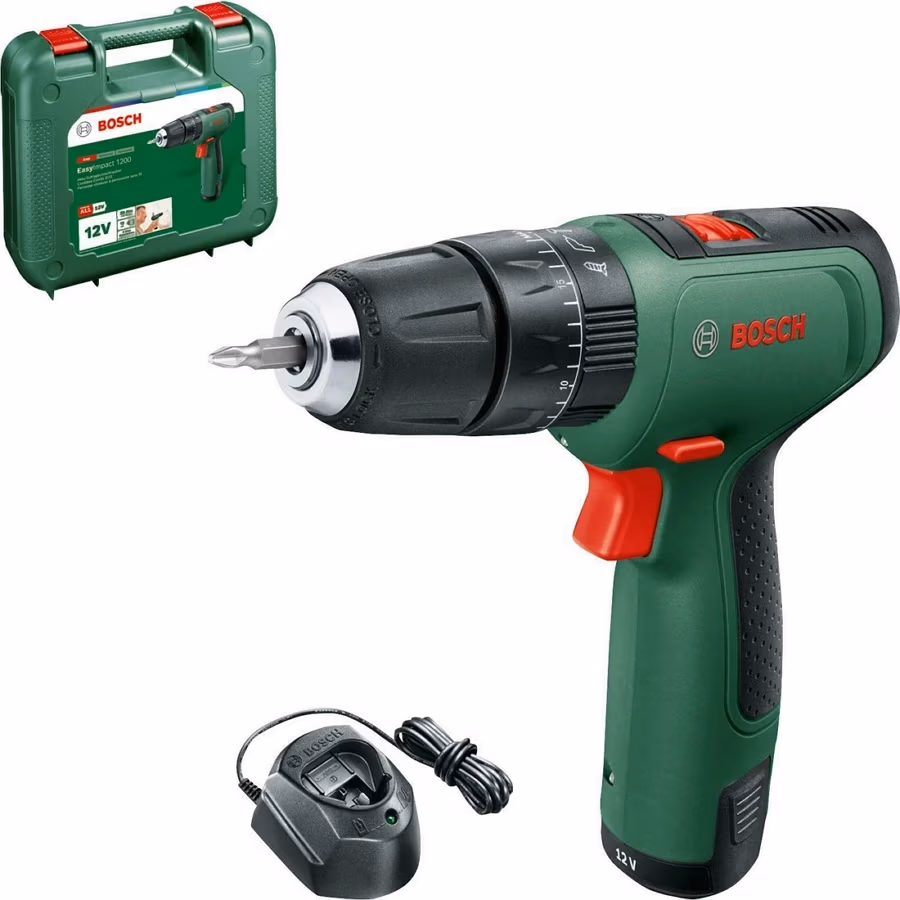 Masina de gaurit si insurubat  cu acumulator Bosch EasyImpact 1200, 06039D3104 