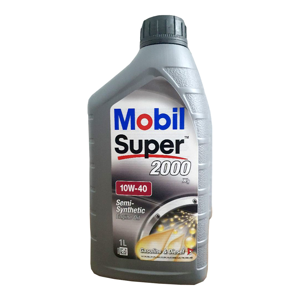 Моторное масло Mobil 10W-40 1 л /Полусинтетическое /Бензино/дизельный photo 1