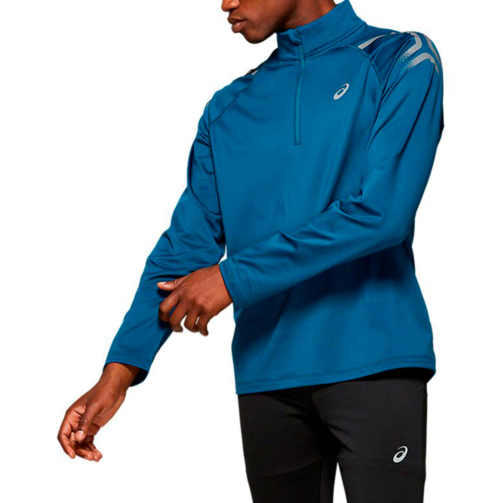 Мужская Толстовка Asics ICON WINTER LS 1/2 ZIP TOP 2XL Синий photo 3