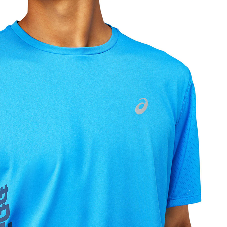 Tricou bărbătesc Asics SMSB RUN SS TOP 2XL Albastru photo 4