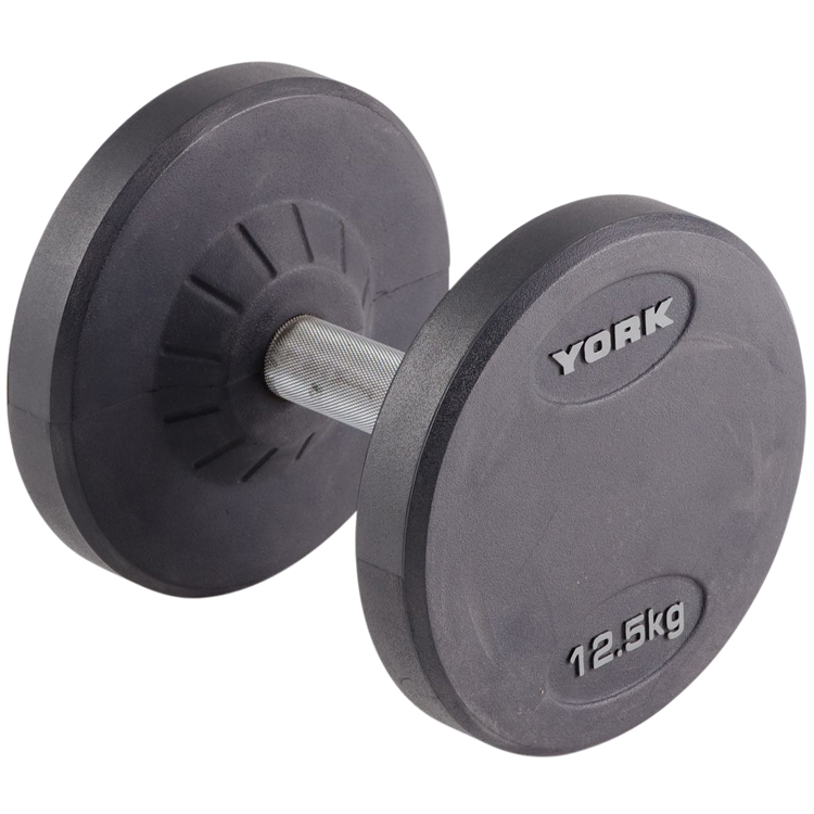 Гантель 12.5 кг YORK Pro-Style Rubber Dumbbell photo 1