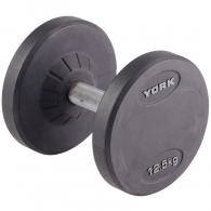Гантель 12.5 кг YORK Pro-Style Rubber Dumbbell thumbnav 1
