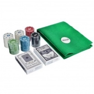 Joc de masa Poker in cutie metalica SILAPRO Poker Metal Case