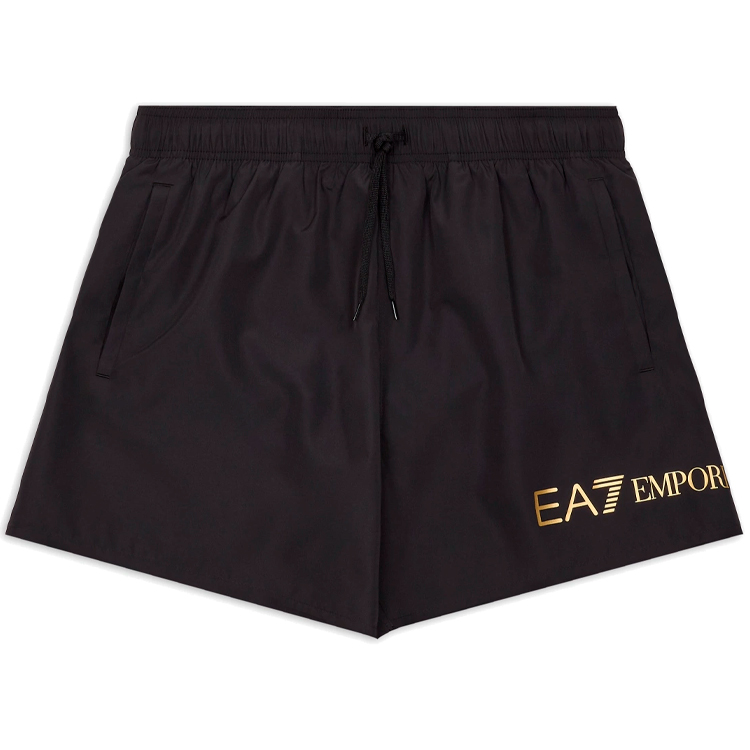 Шорты мужские EA7 EMPORIO ARMANI WATER SPORT BW M EXTENDED LOGO XXL Черный photo 2