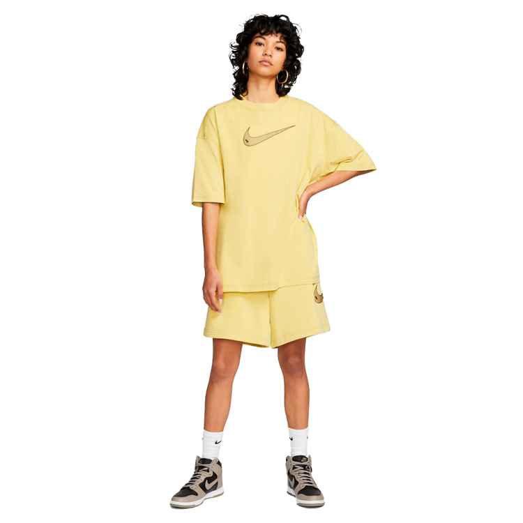 Tricou Nike W NSW SWSH SS TOP S Galben Femei photo 4