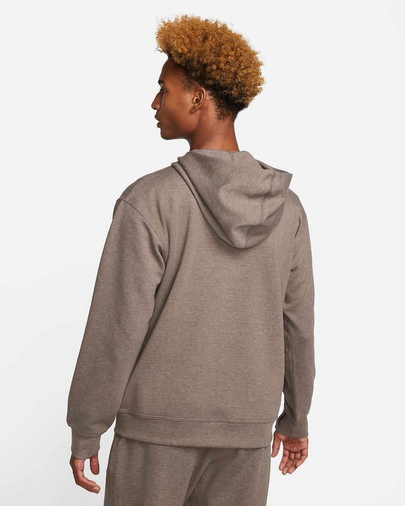 Hanorac pt bărbați Nike M NY DF FLC HD FZ RESTORE S Maro photo 4