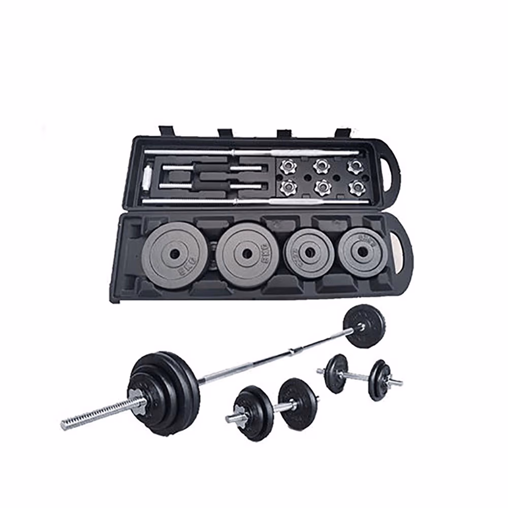 Set gantere si bara LINUO dumbbell-04 
