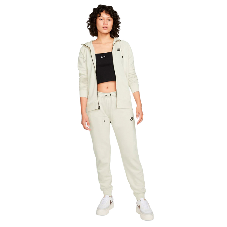 Pantaloni Nike W NSW ESSNTL PANT REG FLC MR S Bej Femei photo 3