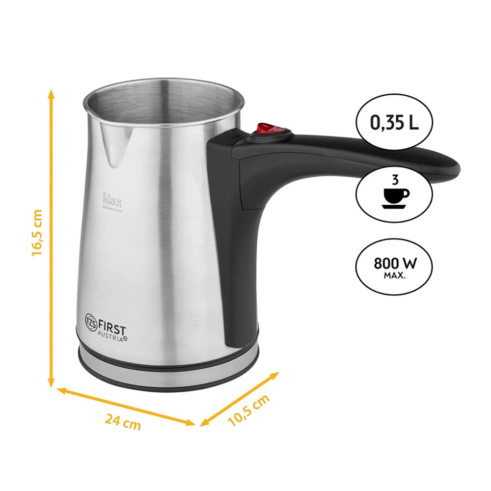 Cafetiera First FA54504 / 0.35 l / Moka / Macinata photo 3