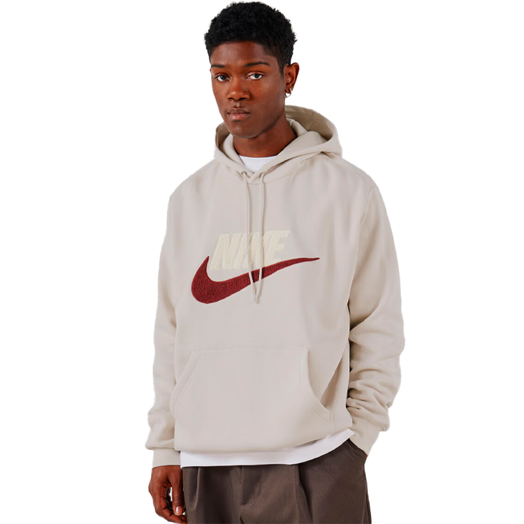 Hanorac pt bărbați Nike M NK CLUB BB PO CHNL FTRA L Alb photo 5