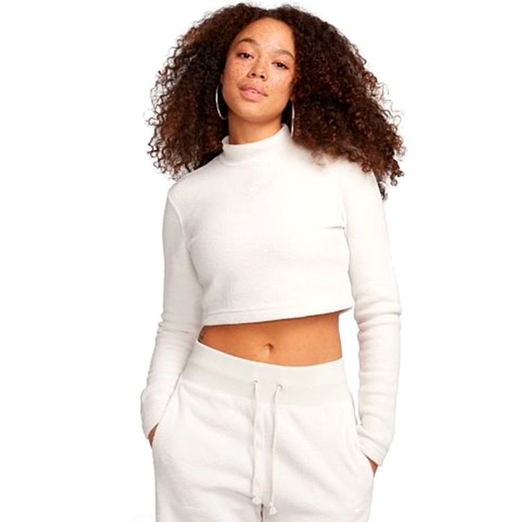 Hanorac Nike W NSW PHNX PLSH LS CROP TOP XS Alb Femei photo 1 Hanorac Nike W NSW PHNX PLSH LS CROP TOP XS Alb Femei photo 1