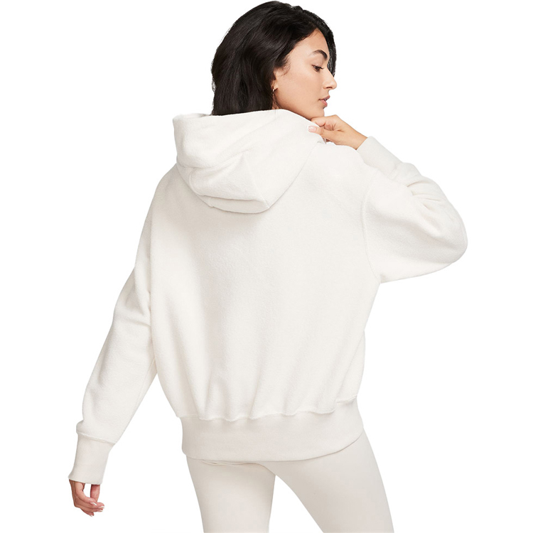 Hanorac Nike W NSW PHNX PLSH OS HDY L Alb Femei photo 2