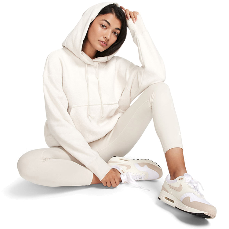 Hanorac Nike W NSW PHNX PLSH OS HDY L Alb Femei photo 4