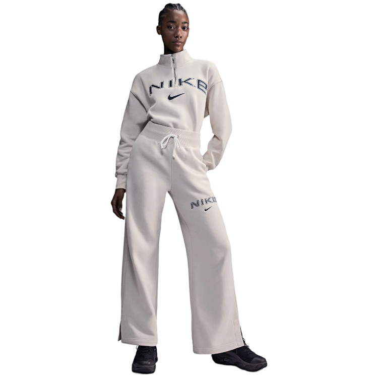 Hanorac Nike W NSW PHNX FLC OS LOGO QZ M Alb Femei photo 2