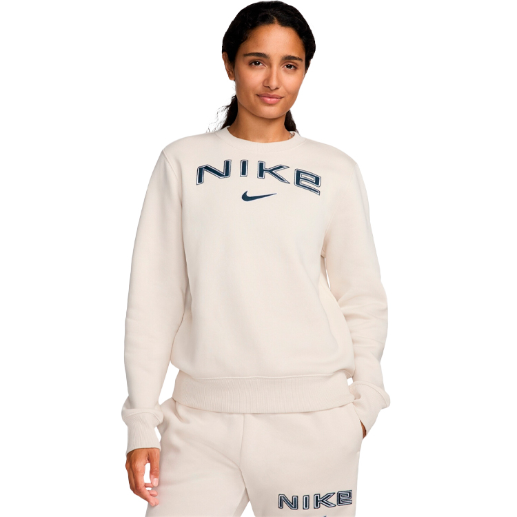 Толстовка Nike W NSW PHNX FLC STD LOGO CREW S Бежевый Женский photo 1 Толстовка Nike W NSW PHNX FLC STD LOGO CREW S Бежевый Женский photo 1