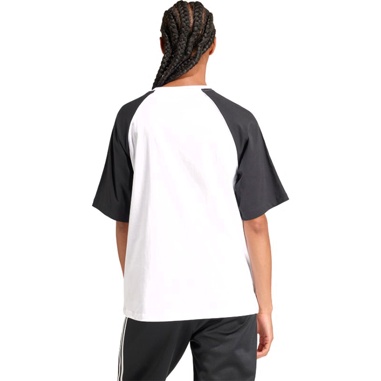 Футболка Adidas BLOCKED TEE OS 2XS Белый/Черный Женский photo 2