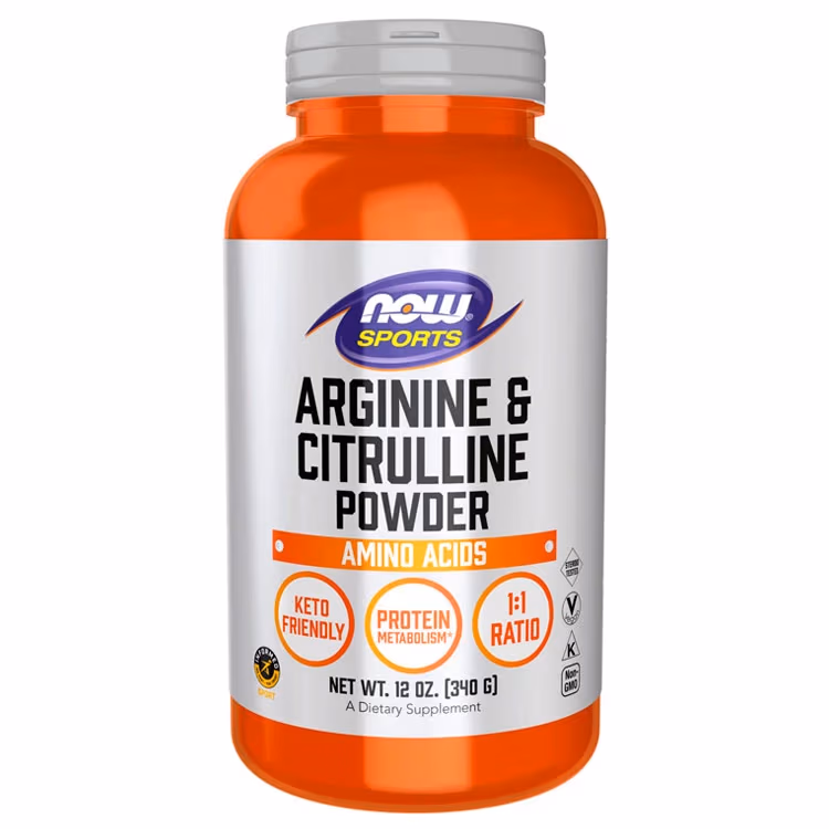 Аргинин и цитрулин Now Sports ARGININE AND CITRULLINE POWDER  12 OZ 