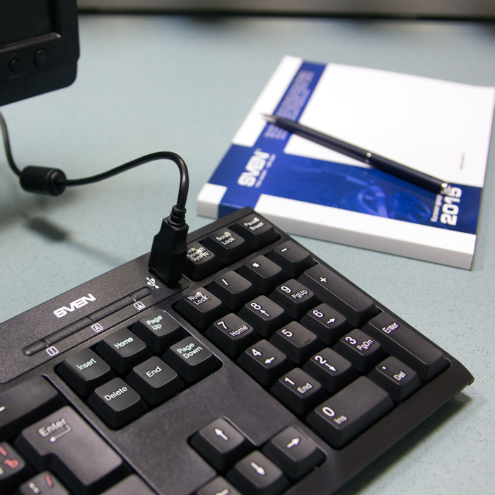 Tastatura cu fir Sven Standard 304 USB+HUB  photo 6