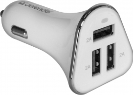Зарядное устройство авто. для телефона Defender UCA-04 3xUSB, 5V/6A thumbnav 1