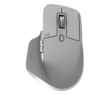 Logitech Wireless Mouse MX Master 3, 7 buttons, 4000 dpi, Darkfield high precision, Hyper-efficient scrolling, Effortless multi-computer workflow pair up to 3 devices, Dual connectivity 2.4, GHz and Bluetooth, Unifying receiver, Grey