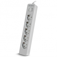 Surge Protector SVEN SF-05, 5 Sockets, 3.0m, White, color box thumbnav 1