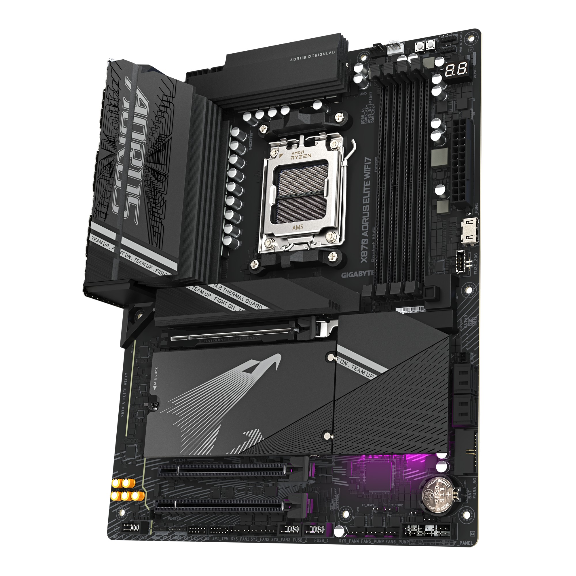 Материнская плата GIGABYTE X870 AORUS ELITE WIFI7/ AM5 / AMD X870 / DDR5 / ATX photo 4