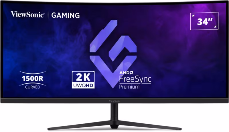 34” Игровой Монитор VIEWSONIC VX3418C-2K / 2K / Curved / 1ms / 180Hz / Black