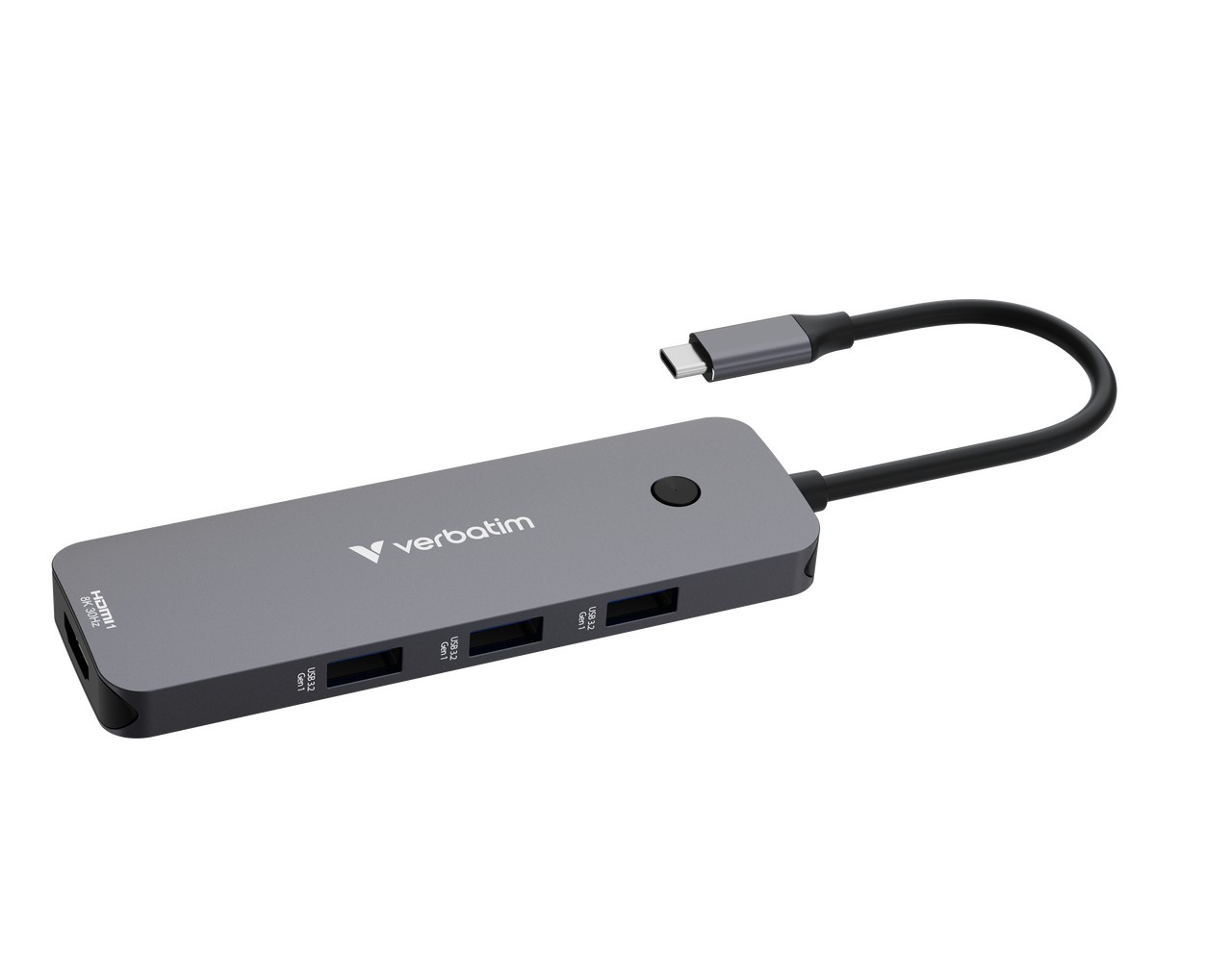 Многопортовый Адаптер 8-in-1 Verbatim CMH-08/ USB-С/ USB-A / HDMI/ SD/ microSD photo 2