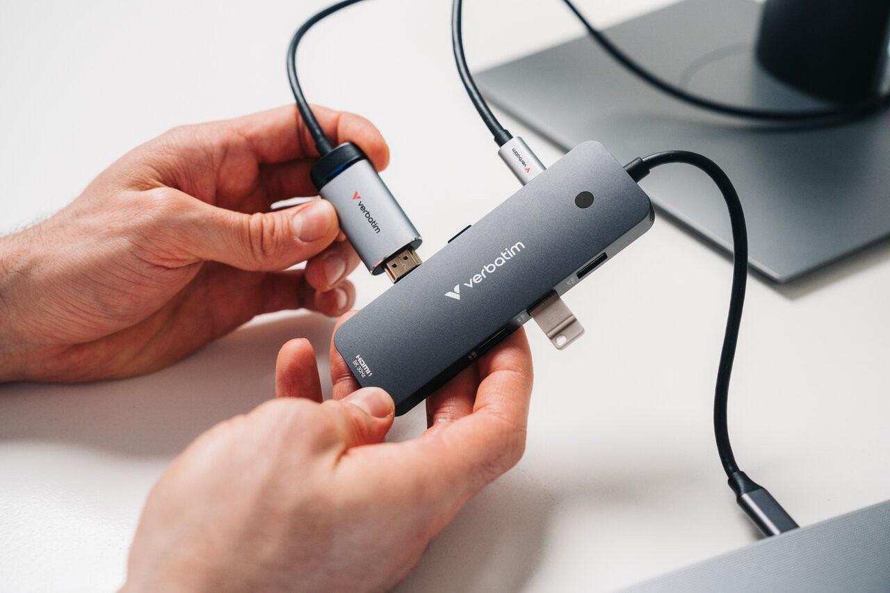 Многопортовый Адаптер 8-in-1 Verbatim CMH-08/ USB-С/ USB-A / HDMI/ SD/ microSD photo 5