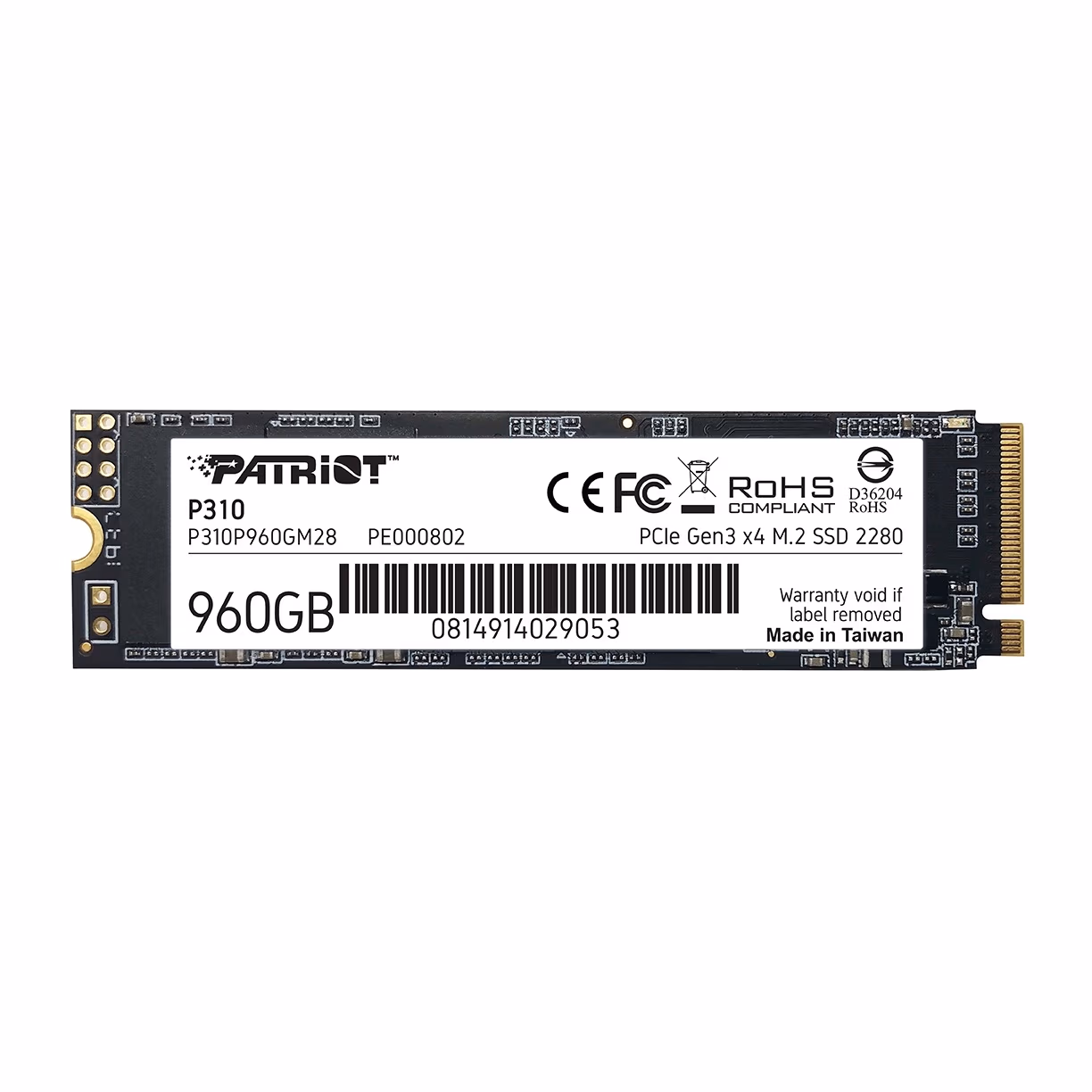 M.2 NVMe SSD Patriot P310 960GB