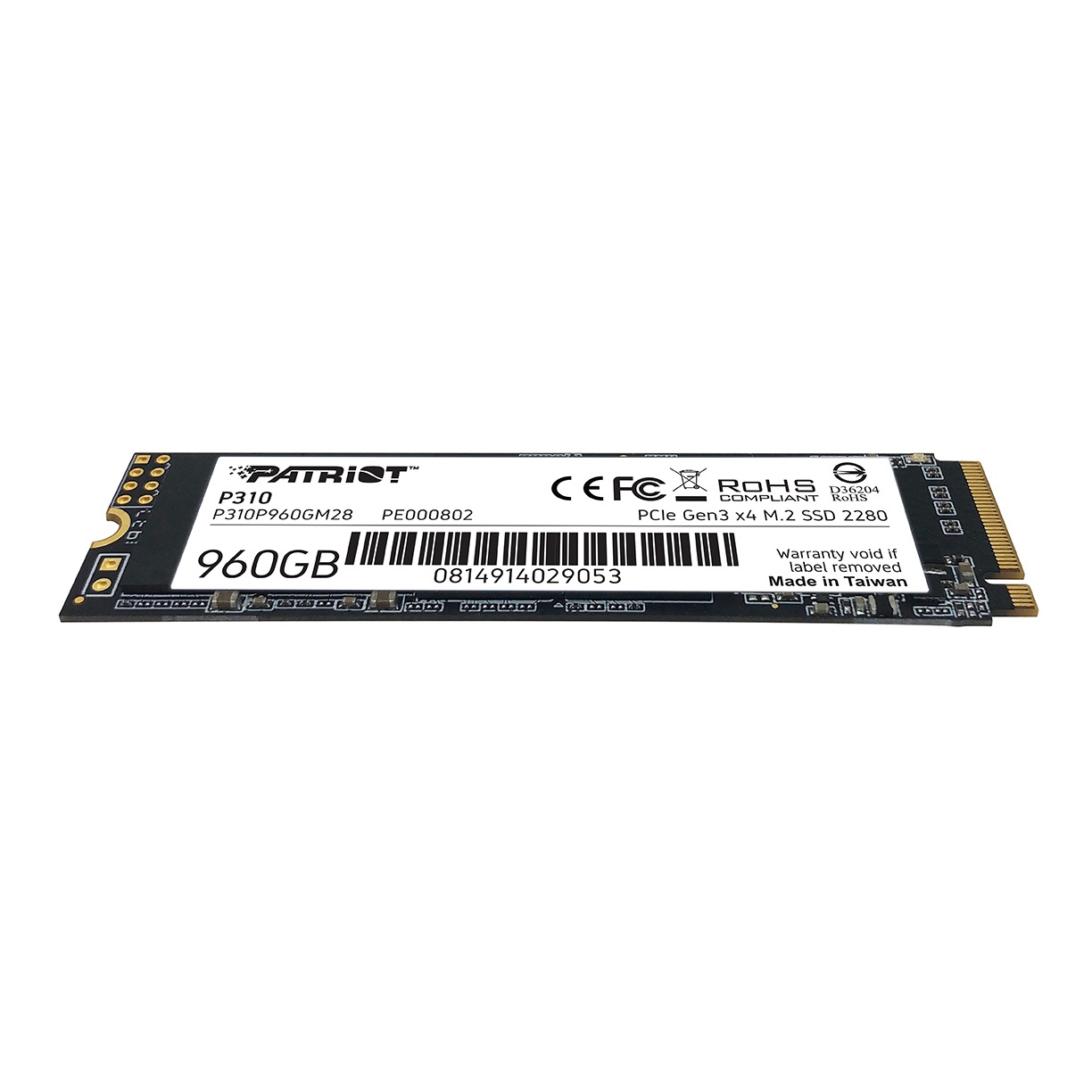 M.2 NVMe SSD Patriot P310 960GB photo 3
