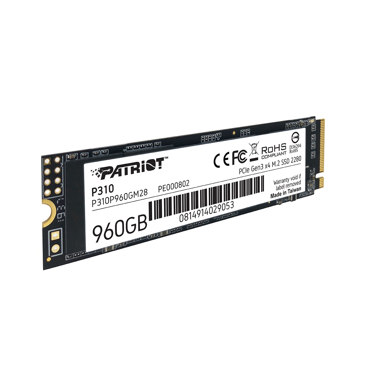 M.2 NVMe SSD Patriot P310 960GB photo 4